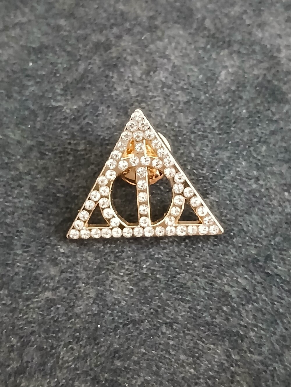 Harry Potter Deathly Hallows Enamel Pin Jeweled Symbol
